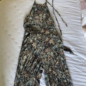 Cotton Candy LA retro wide leg floral jumpsuit